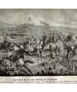 1914 Napoleon III Battle of Solferino in 1859 Print Art Antique Military... - €25,73 EUR