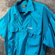 Vintage Members Only Shirt Mens XLT Extra Large Tall Blue Polo Banded 90... - $15.69