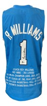 Coach Roy Williams Unterzeichnet Eigener Blau College Basketball Stat Trikot Bas - £128.98 GBP