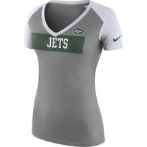 New York Jets Womens Nike Tailgate Football V-Neck T-Shirt - Large & Medium  NWT - £17.51 GBP