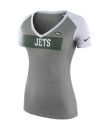 New York Jets Womens Nike Tailgate Football V-Neck T-Shirt - Large &amp; Med... - $30.17 CAD