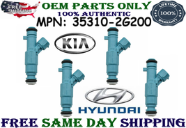 #35310-2G200 GENUINE Hyundai PACK OF 4 Fuel Injectors for 2010 Kia Forte 2.4L I4 - £88.37 GBP