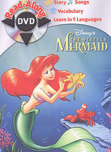 Disney The Little Mermaid Read Along Ariel DVD Story Songs Vocabulary Languages - £7.47 GBP