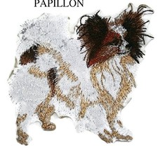 Amazing Custom Dog Portraits[Papillon] Embroidery Iron On/Sew Patch [4.5&quot; x 4&quot;][ - £10.36 GBP