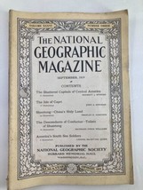 VTG The National Geographic Magazine September 1919 South Sea Soldiers No Label - £14.91 GBP