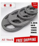 Cast Iron Dumbbell Weight Plates 15kG for Barbell Fitness Weightlifting AU - $1,037.86 MXN