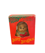 Ornament Christmas Jolly Jingles HandPainted Porcelain Bisque Teddy Bear... - £9.13 GBP