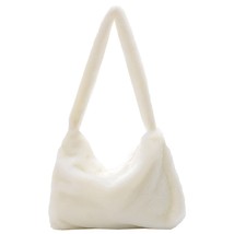 Female Handbags Plush  Pattern 2022 Fashion Simple Shoulder Underarm Bag Womens&#39; - £13.29 GBP