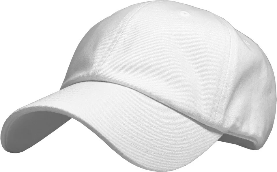 White Solid Plain Washed Dad Hat Cotton Polo Style Baseball Ball Cap New - $19.99