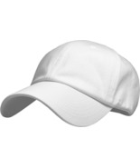 White Solid Plain Washed Dad Hat Cotton Polo Style Baseball Ball Cap New - $19.99