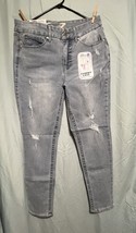 Seven 7 Tummyless High Rise Skinny Jeans Size 12 Amsterdam Color Distressed - $546.97 MXN