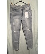 Seven 7 Tummyless High Rise Skinny Jeans Size 12 Amsterdam Color Distressed - $41.71 CAD