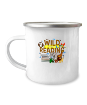 12 oz Camper Mug Coffee Funny Wild about reading  - £16.03 GBP