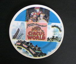 Circus World Ringling Bros and Barnum &amp; Bailey Plastic Collector Plate Souvenir  - £13.54 GBP