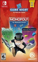 Hasbro Game Night Switch! Monopoly, Risk, Trivial Pursuit Live! Family Board - £14.78 GBP