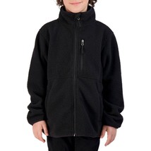 Free Country Highland Sherpa Jacket Jet Black Boys Sz 7/8 NWT - $367.73 MXN