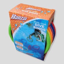  BRAND NEW Banzai-  Pool-Time Dive Rings  6 pieces and Aqua Splash disc - $9.85