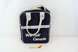 Wardair Travel Tote &amp; Keychain Ward Airlines Vtg Small Luggage Purse Bag... - £26.92 GBP