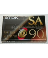 TDK SA 90 Minute Type II High Bias Super Avilyn BLANK AUDIO CASSETTE TAP... - $258.91 MXN