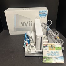 Wii Console with Wii Sports Nintendo System Complete In Box Bundle White Tested - £109.70 GBP