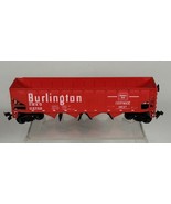 Athearn  172700 HO Scale Burlington 4-Bay Open Operating Hopper Car Red ... - $13.09