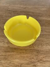 Vintage Ges-Line 301 Ashtray Vintage Yellow Round Ashtray Made in USA 3" - $7.99