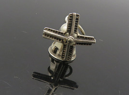 BEAU 925 Sterling Silver - Vintage Petite Spinning Windmill Pendant - PT6961 - £28.50 GBP