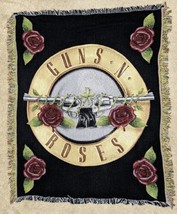 Vintage Guns N Roses Appetite For Destruction Woven Throw Blanket Tapestry - $291.05