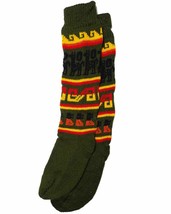 Mia Jewel Shop Multicolored Tribal Alpaca Pattern Soft Knit Wool Long Knee High  - £14.27 GBP