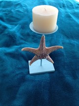 starfish candle holder with candle 12" - £23.97 GBP