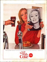1964 Coca Cola Things Go Better with Coke Sexy Model Vintage Print ad a9 - $24.11