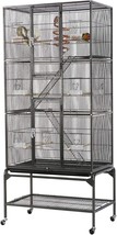 69-Inch Extra Large Bird Cage Metal Parrot Cage For Mid-Sized Parrots Cockatiels - $161.99