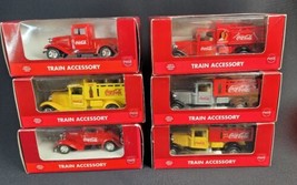 Vintage Coca-Cola Train Accessory Vehicles Lot Of 6 Trucks And Car Org B... - £48.94 GBP