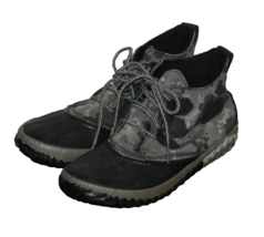 Sorel Boots Women&#39;s 9 Out N About Plus Waterproof Winter Gray Black Camo Booties - £35.41 GBP