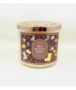 Bath and Body Works Hot Cocoa &amp; Cream 3 Wick Candle 14.5 Ounce Essential... - £23.58 GBP