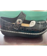GLOLILY MARY WOMEN&#39;S NURSING SHOES/CLOGS BLACK CROC SIZE 8.5 NEW MAR-130 - $68.56 CAD