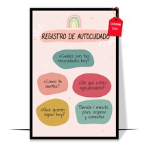 Spanish Self Care Poster Spanish Mental Health Posters School Counseling Office  - £12.82 GBP