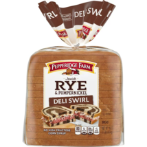Pepperidge Farm Jewish Rye &amp; Pumpernickel Deli Swirl Bread, 16 oz. Loave... - £25.77 GBP+