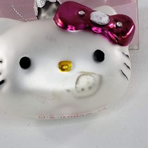 Hello Kitty Sanrio Kurt Adler Glass Christmas Ornament 2010 *FLAW* - $17.99