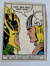 1966 Donruss Marvel Super Heroes Trading Card #60 Mighty Thor - £12.33 GBP