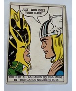 1966 DONRUSS MARVEL SUPER HEROES Trading Card #60 MIGHTY THOR - £12.25 GBP
