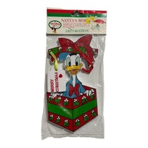 Disney Kurt Adler Santas World Donald Duck Gift With Tag Ornament - £10.34 GBP