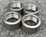 Lot of 4 - 1&quot; Threaded NPT  316 Stainless Steel Half Pipe Coupling Coupl... - $24.74