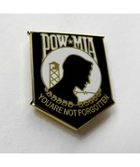 POW MIA EAGLE YOU ARE NOT FORGOTTEN LARGE LAPEL PIN BADGE 1.25 w X 1.5 h... - $6.44