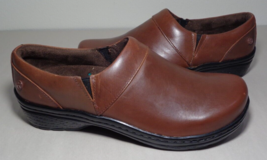 Klogs Footwear Size 8.5 M MISSION Brown Leather Clogs New Women&#39;s Work S... - £139.44 GBP