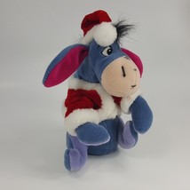 Disney Santa Claus Eeyore Winne Pooh toy figure plush red Santa suite/ha... - £7.99 GBP