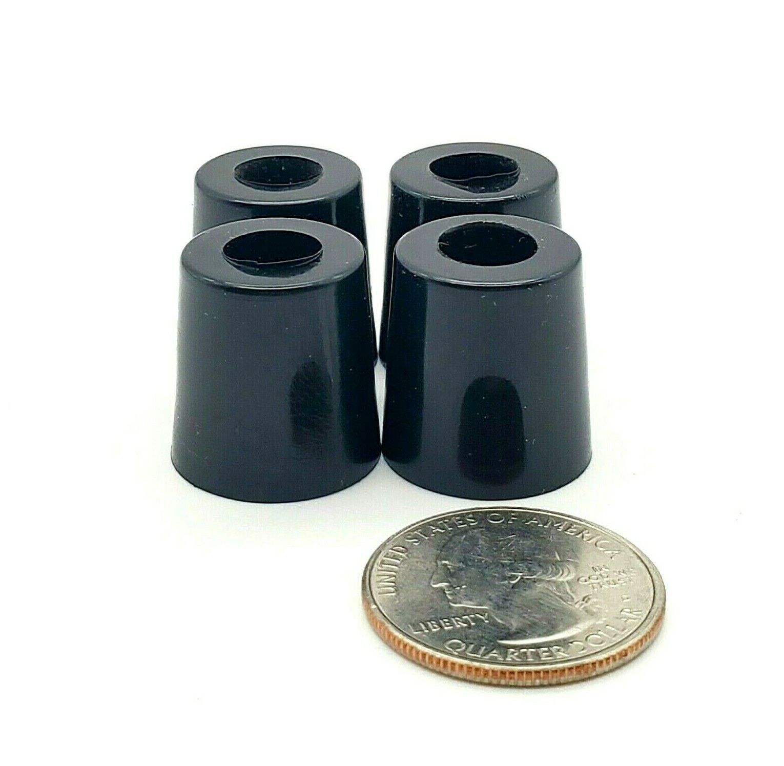 3/4&quot; Tall x 3/4&quot; Wide Rubber Bumper Feet Screw in Equipment Spacers Stan... - $11.83+