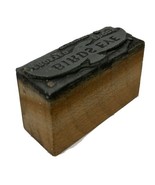 Vintage Letterpress Printing Block, Bird&#39;s Eye Advertising Logo - $230.21 MXN
