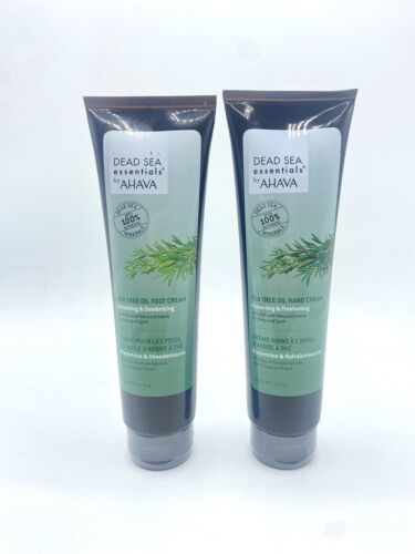 Primary image for Dead Sea Essentials AHAVA Tea Tree Oil Hand & Foot Cream 5.1 oz ea Lot Of 2