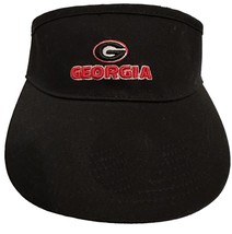 Georgia Bulldogs Fan Favorite NCAA Adjustable Black Sun Visor - £16.66 GBP